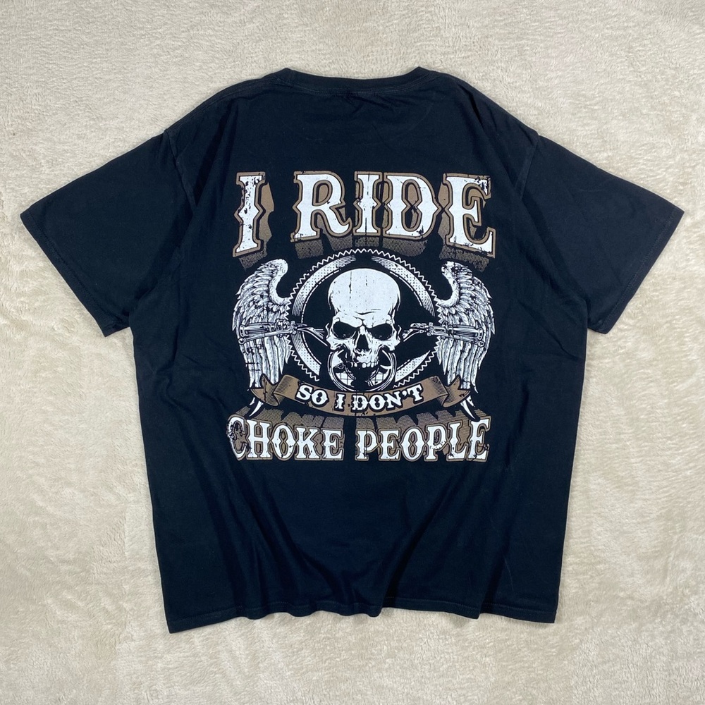 Black Biker Tee Shirt